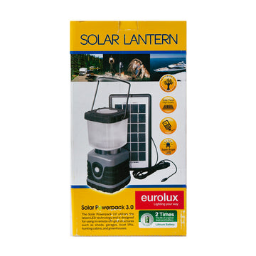SOLAR LANTERN WITH PANEL EUROLUX