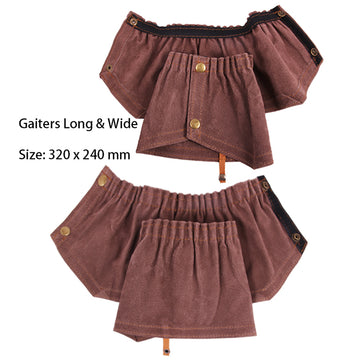 GAITER LONG WIDE BROWN EXCELSIOR