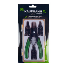 KAUFMANN X CIRCLIP H/D PLIER SET WITH 4 HEADS