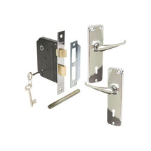 LOCKSET MORT HD HANDLES CP 3L MACKIE