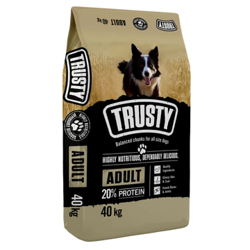 DOG FOOD BEEF 40KG TRUSTY AVI