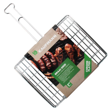 KAUFMANN BRAAI GRID CHROME/PLATED BOX MED 43CMX33CM