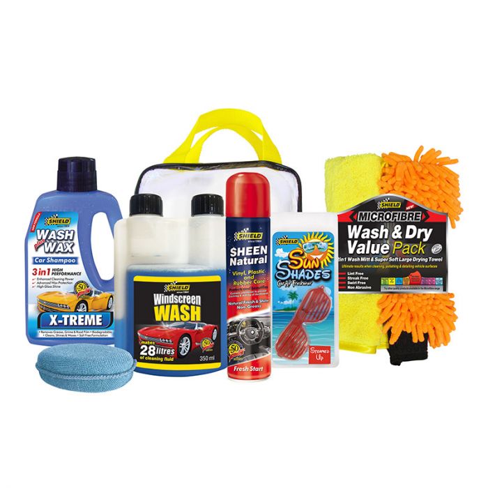 CAR WASH N SHINE KIT 6 PIECE SHIELD – Hinterland