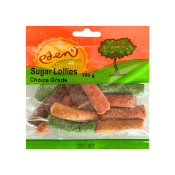 EDEN SUGAR LOLLIES 100G