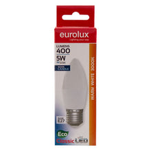 EUROLUX LAMP LED CANDLE C E27 5W 400L WW