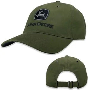 MENS CAP OLIVE JOHN DEERE
