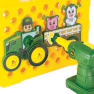 John Deere Build-A-Buddy activity board 23-piece set, close up, John Deere, Hinterland