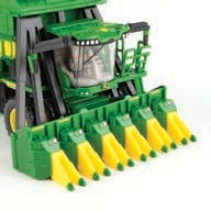 John Deere CP770 cotton picker 1/64 Prestige Collection, close up of the front, John Deere, Hinterland