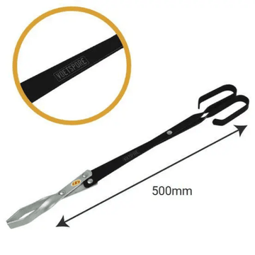 VOETSPORE BRAAI TONGS LONG ALUMIMIUM BLACK