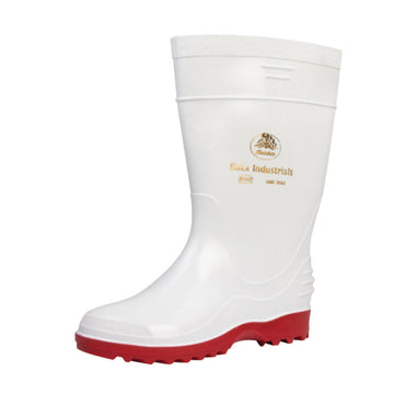 GUMBOOT LDY WHT/RED NO 3 BATA Default Title