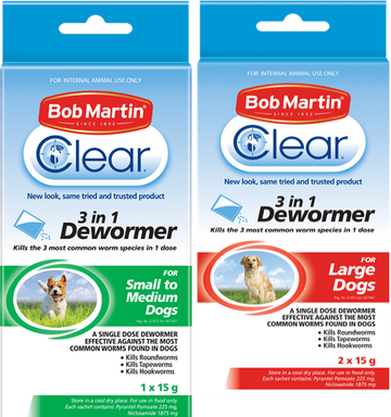 DEWORMER 3IN1 DOG BOB MARTIN