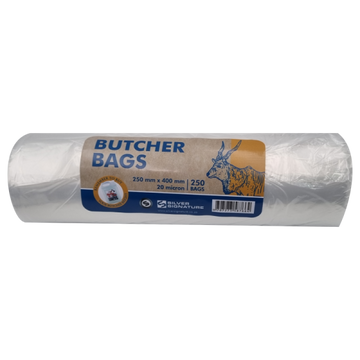 SILVER SIGNATURE BUTCHER BAGS