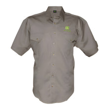 MENS SHIRT KHAKI TRIPLE STITCH JOHN DEERE