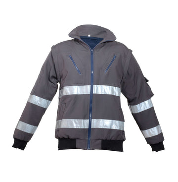 JACKET SOFT SHELL WITH REFLECTIVE TAPE VULCAN – Hinterland